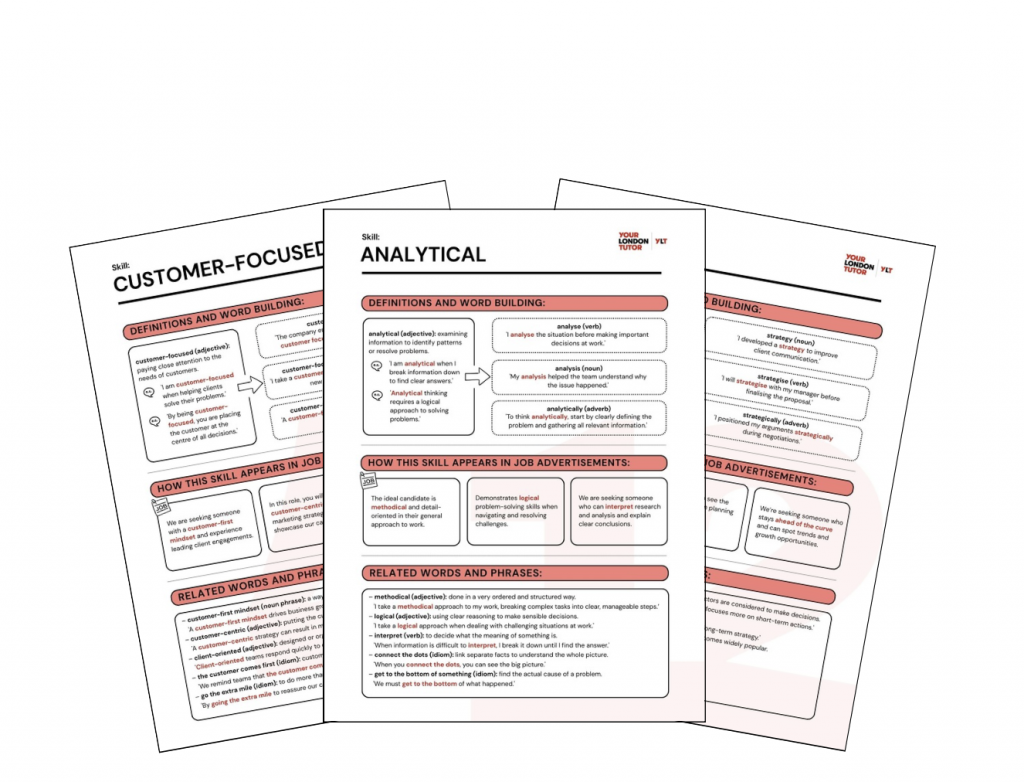 English vocabulary for the most desired skills in 2026